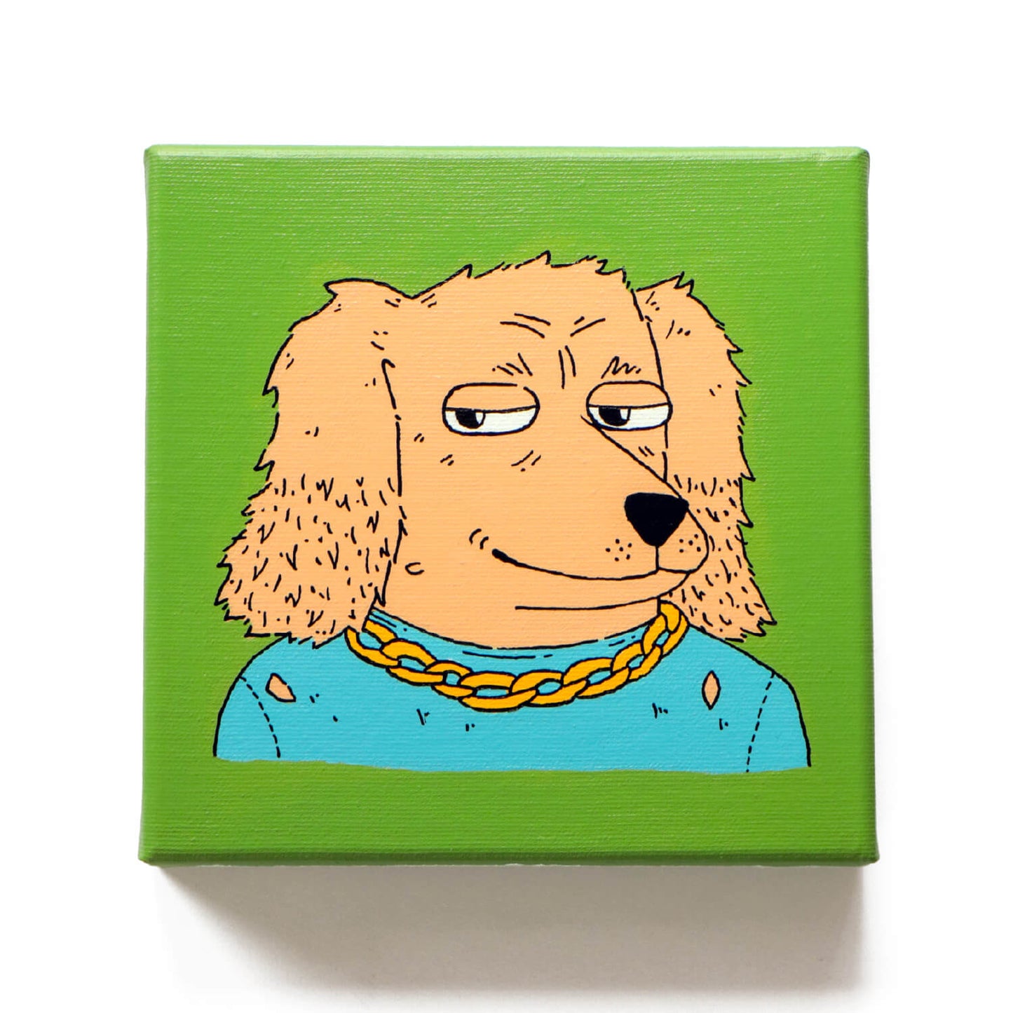 Cool Pets - Custom Hand Painted Canvas - 20x20 cm