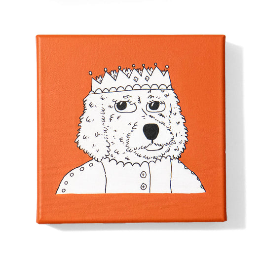Custom Pet Portrait - Hand Painted Canvas - 20x20 cm