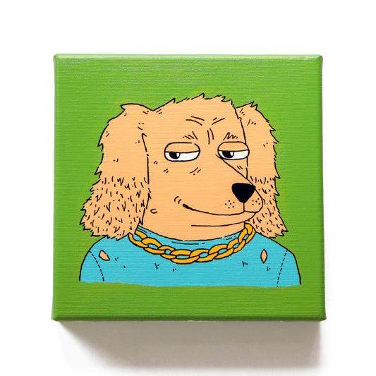 Cool Pets - Custom Hand Painted Canvas - 20x20 cm