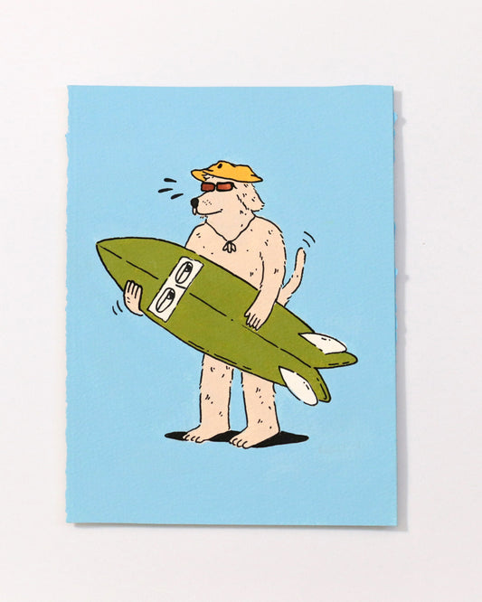 "Ziggy The Surfer" - Work on Paper - 15.5x20.5 cm