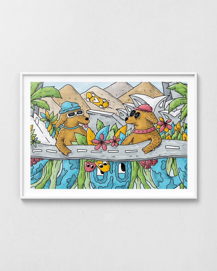 bondi beach print by Gaston Duflos